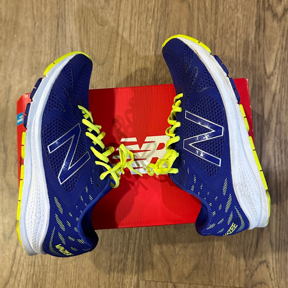 New Balance Purple and Neon Yellow Shoes